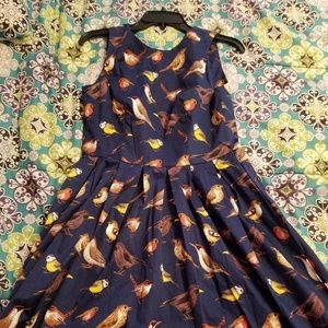 Bird Print Dress